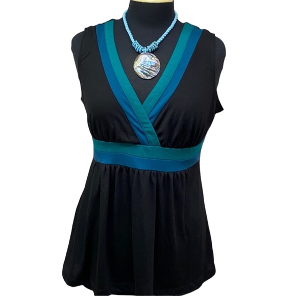 Ana Vneck Sleeveless Blouse - Picture 1 of 4